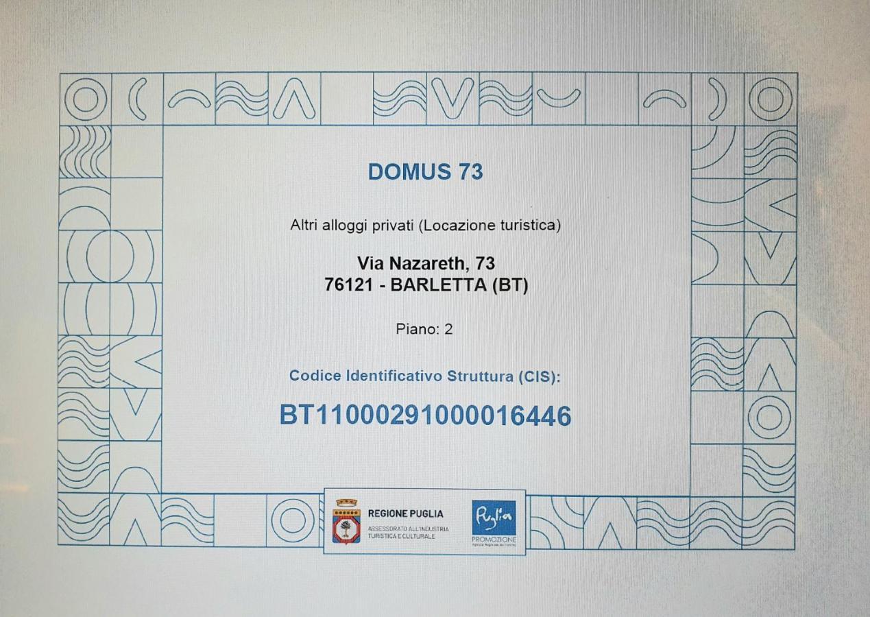 Domus 73 Apulian Holidays Barletta Exterior foto